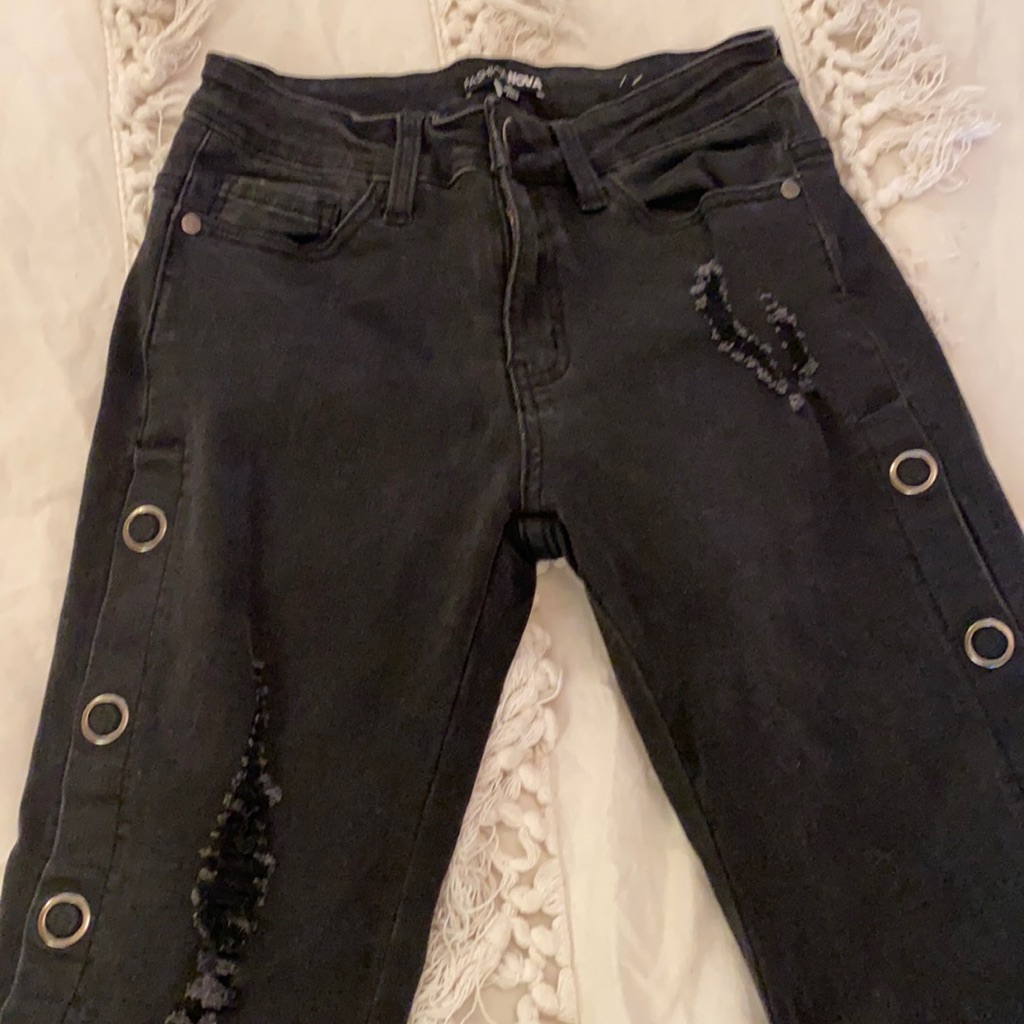 Snap Button Down Jeans